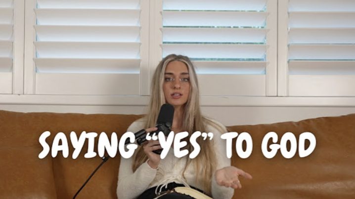 Podcast thumbnail: Saying yes to God